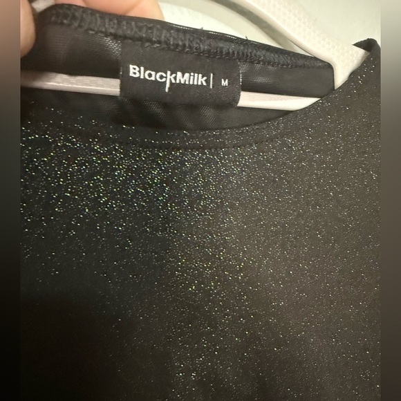 Blackmilk long sleeve black sparkly bodysuit - Picture 2 of 7